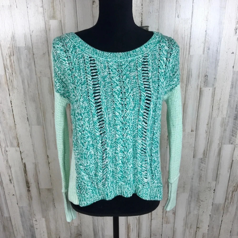 American Eagle Chunky Knit Pullover Sweater Top XS v6x